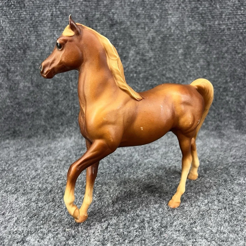Breyer Classic Arabian Family - Chestnut Stallion #3055 Flaxen Mane Tan Star 70s